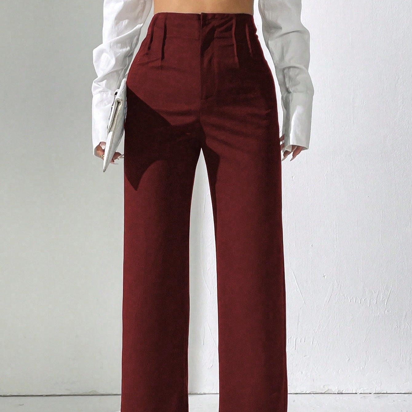 Elegant Fashion High Waist Wide Leg Pants