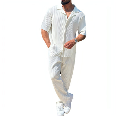 Fashion Casual Short-sleeved Trousers Two-piece Set